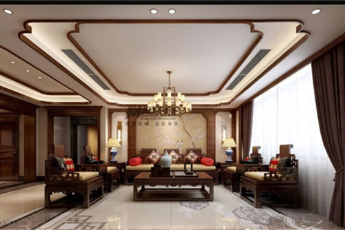 合肥市綠城&middot;廬境桃源新中式風格辦公空間裝修案例