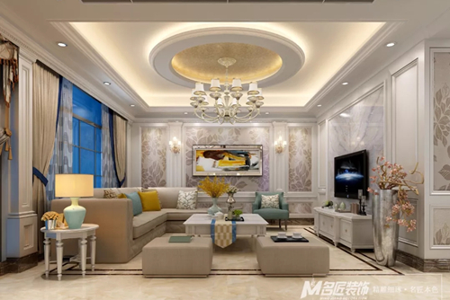 珠海市鵬瑞&middot;珠澳灣中心歐式風(fēng)格別墅裝修案例