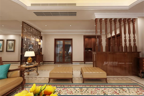 珠海市鵬瑞&middot;珠澳灣中心歐式風(fēng)格別墅裝修案例